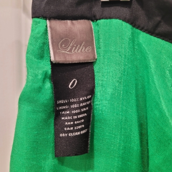 Anthropologie Lithe Layered A-line Swing Silk Lined Skirt - Sz 0 - Picture 6 of 8